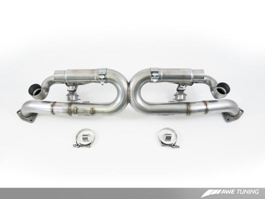 AWE Tuning Porsche 991 SwitchPath Exhaust for Non-PSE Cars Chrome Silver Tips - 3025-42012