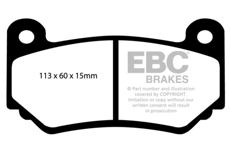 EBC AP Racing Caliper CP7600 Bluestuff NDX Front Brake Pads - DP51377NDX