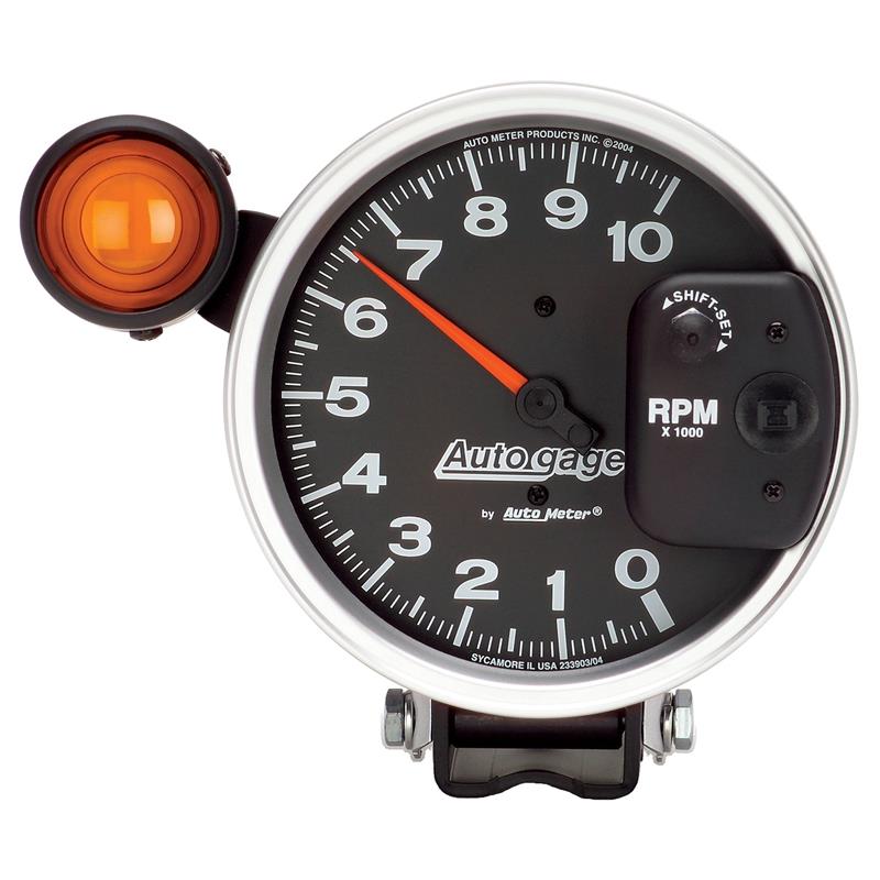 Autometer 5 inch 10,000 RPM Monster Shift Lite Pedestal Tachometer - 233904