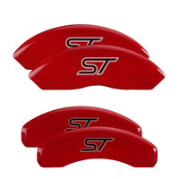 MGP 4 Caliper Covers Engraved Front & Rear MGP Red finish silver ch - 11066SMGPRD