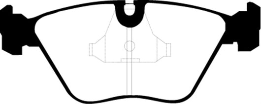 EBC 89-91 Audi 200 2.2 Turbo (ATE) Redstuff Front Brake Pads - DP3689/2C