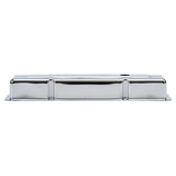 Edelbrock Valve Cover Signature Series Chevrolet 1959-1986 262-400 CI V8 Low Chrome - 4449