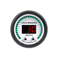 Autometer 52.4mm White Switchable 0-1600 PSI / 0-110 BAR Vacuum/Boost Phantom Elite Digital Gauge - 6758-PH