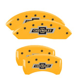 MGP 4 Caliper Covers Engraved Front & Rear RAM Yellow finish black ch - 55001SRAMYL