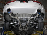 aFe Takeda 2.5in 304 SS Axle-Back Exhaust w/ Blue Flame Tips 16-18 Infiniti Q50 V6-3.0L (tt) - 49-36130NM-L