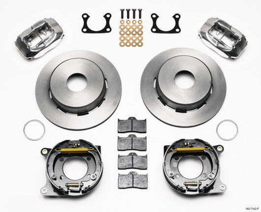 Wilwood Forged Dynalite P/S Park Brake Kit Polished Big Ford 2.36in Offset Currie Blank - 140-7142-P