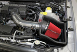 Spectre 11-14 Ford F150 SVT Raptor V8-6.2L F/I Air Intake Kit - Polished w/Red Filter - 9977