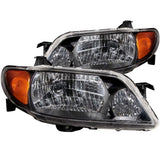 ANZO 2001-2003 Mazda Protege Crystal Headlights Black - 121107