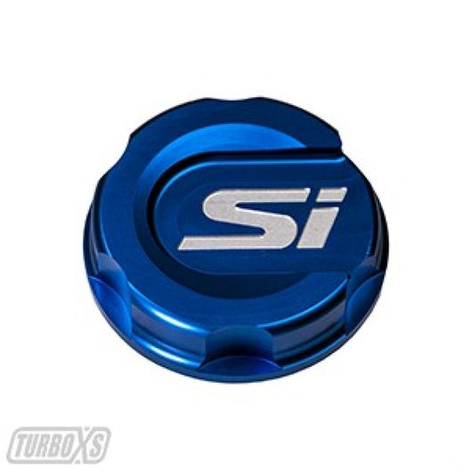 Turbo XS 2016+ Honda Civic Blue Oil Cap - txs-HC-OC-BLU-SI