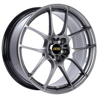 BBS RF 18x8 5x100 ET45 Diamond Black Wheel -70mm PFS/Clip Required - RF515DBK
