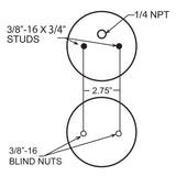 Firestone Ride-Rite Replacement Bellow 224C (For Kit PN 0830/2080/2032/2068) (W217606859) - 6859