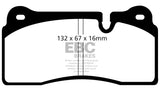 EBC 08-17 Audi R8 4.2L/5.2L Yellowstuff Rear Brake Pads - DP41127R
