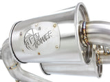 aFe MACHForce XP 2.5in Axle Back Stainless Exhaust w/ Polished Tips 07-13 BMW 335i 3.0L L6 (E90/92) - 49-36327-P