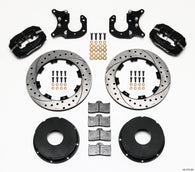 Wilwood Forged Dynalite P/S Rear Kit Drilled Rotor Big Ford 2.36in Offset Currie Blank - 140-3722-BD
