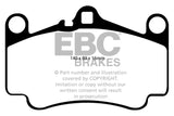 EBC 03-05 Porsche 911 (996) (Cast Iron Rotor only) 3.6 Carrera 4S Yellowstuff Front Brake Pads - DP41515R