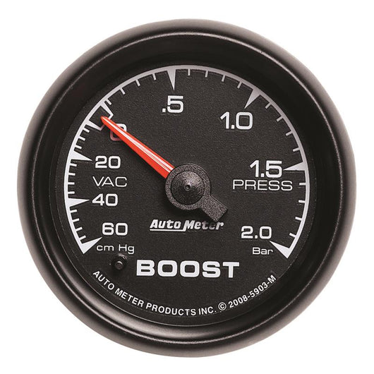 Autometer ES 52mm 60cm.Hg - 2.0 Bar Mechanical Boost/Vacuum Gauge - 5903-M