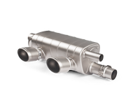 Akrapovic 16-17 Porsche 911 Carrera S/4/4S/GTS (991.2) Slip-On Line (Titanium) w/ Titanium Tips - S-PO/TI/5H