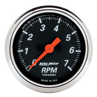 Autometer Designer Black 2-1/16in Electrical 7k RPM Tachometer - 1477