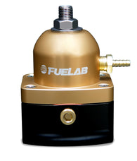 Fuelab 515 TBI Adjustable FPR 10-25 PSI (2) -10AN In (1) -6AN Return - Gold - 51505-5-S-T