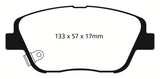 EBC 10-14 Hyundai Sonata 2.0 Turbo Greenstuff Front Brake Pads - DP21864