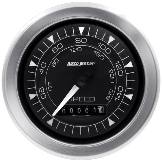 Autometer Chrono 3-3/8in 160MPH Electric Programmable Speedometer Gauge - 8188