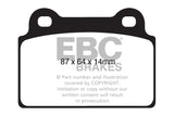 EBC 08-16 Mitsubishi Lancer Evo 10 2.0 Turbo (1 piece rotor) Ultimax2 Rear Brake Pads - UD1368