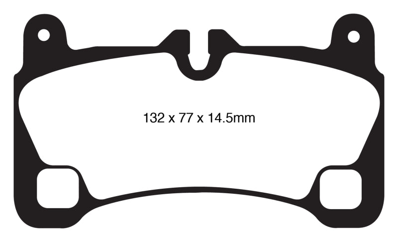 EBC 08 Porsche Cayenne 4.8 Turbo Yellowstuff Rear Brake Pads - DP41836R