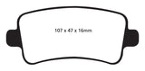 EBC 10+ Buick Allure (Canada) 3.0 Greenstuff Rear Brake Pads - DP22016