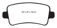 EBC 10+ Buick Allure (Canada) 3.0 Greenstuff Rear Brake Pads - DP22016