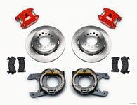Wilwood D154 P/S Park Brake Kit Red Chevy C-10 2.42 Offset 5-lug - 140-12569-R