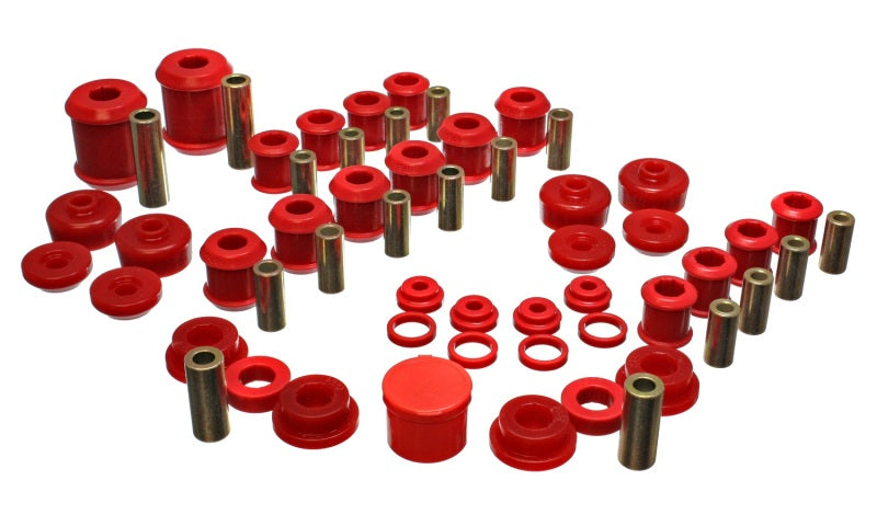 Energy Suspension 95-99 Mitsubishi Eclipse FWD/AWD Red Hyper-flex Master Bushing Set - 5.18107R