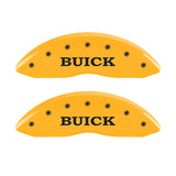 MGP 4 Caliper Covers Engraved Front Buick Rear Yellow Finish Black Char 2007 Buick Lucerne - 49002SBSHYL