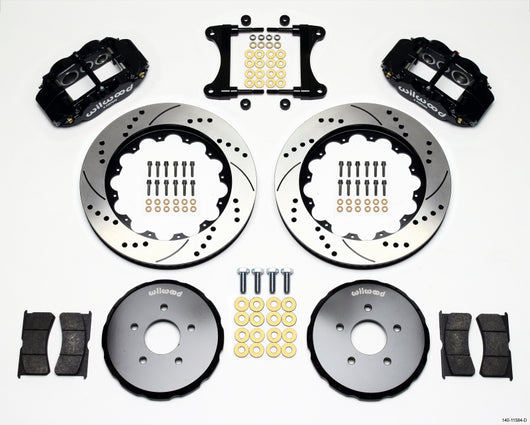Wilwood Narrow Superlite 6R Front Hat Kit 14.00in Drilled Nissan 370Z/Fiti G37 - 140-11584-D