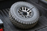 Fabtech Universal Spare Tire Angled Mount - Black - FTT10002BK