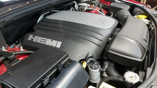 JLT 11-19 Jeep Grand Cherokee 5.7L Passenger Side Oil Separator 3.0 - Clear Anodized - 3066P-C