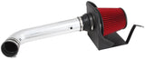 Spectre 12-16 Jeep Wrangler V6-3.6L F/I Air Intake Kit - Polished w/Red Filter - 9007