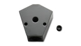 Vibrant Billet Aluminum Y-Block Fitting with 1/8in NPT Port - 1/2in NPT x 1/2in NPT x 1/2in NPT - 10822