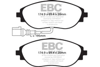EBC 14+ Audi S3 2.0 Turbo Yellowstuff Front Brake Pads - DP42127R