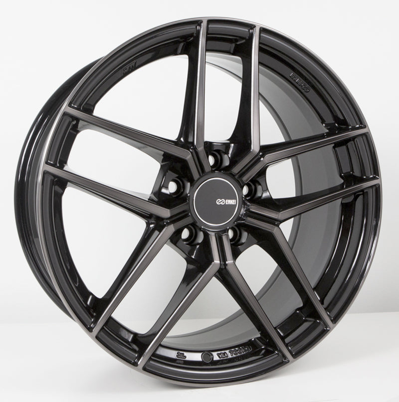 Enkei TY5 18x8.5 5x114.3 25mm Offset 72.6mm Bore Pearl Black Wheel - 498-885-6525MBM