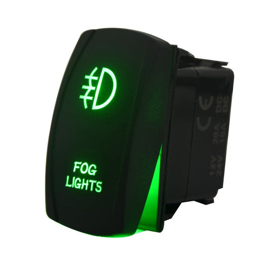 XTM Universal Rocker Switch – Fog Lights – Green LED