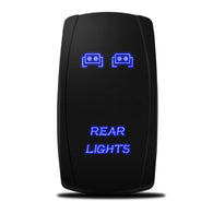 XTM Universal Rocker Switch – Rear Lights – Blue LED