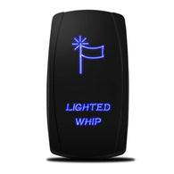 XTM Universal Rocker Switch – Lighted Whip – Blue LED
