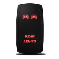 XTM Universal Rocker Switch – Rear Lights – Red LED