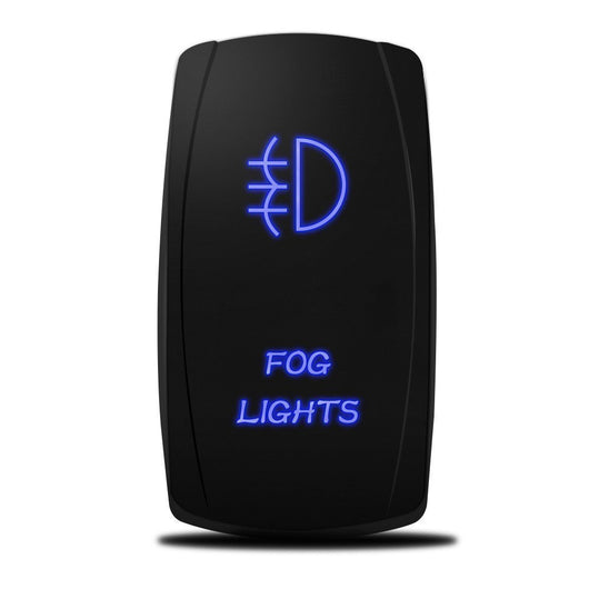 XTM Universal Rocker Switch – Fog Lights – Blue LED
