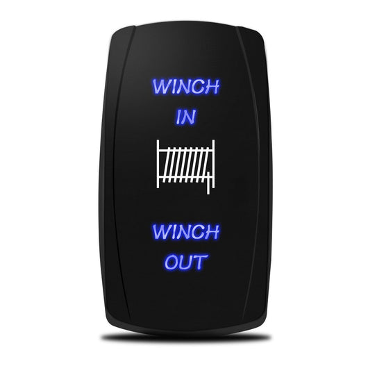 XTM Universal Rocker Switch – Winch In/Out – Blue LED