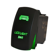 XTM Universal Rocker Switch – LED Light Bar – Green LED