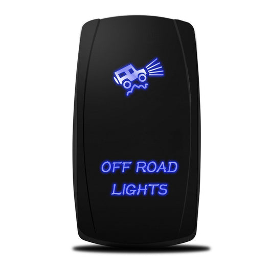 XTM Universal Rocker Switch – Off Road Lights – Blue LED