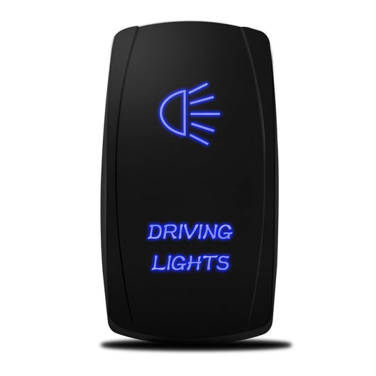 XTM Universal Rocker Switch – Driving Lights – Blue LED