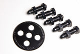 Radium Engineering Fuel Surge Tank 6AN Bulkhead Plate w/ Fittings and Nuts - 20-0128-01