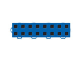 WeatherTech TechFloor - 3in x 12in Tiles(Left Loop) Blue/Black - Blue/Black - 51T312LL BL-BK